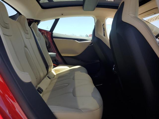 5YJSA1H14EFP34013 - 2014 TESLA MODEL S Красный фото 10