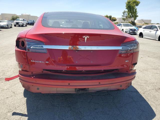 5YJSA1H14EFP34013 - 2014 TESLA MODEL S Красный фото 6