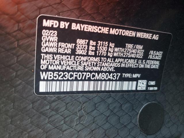 WB523CF07PCM80437 - 2023 BMW IX XDRIVE50 BLUE photo 14