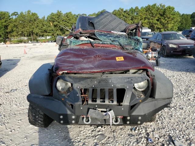 1J4FA24148L522205 - 2008 JEEP WRANGLER X BURGUNDY photo 5