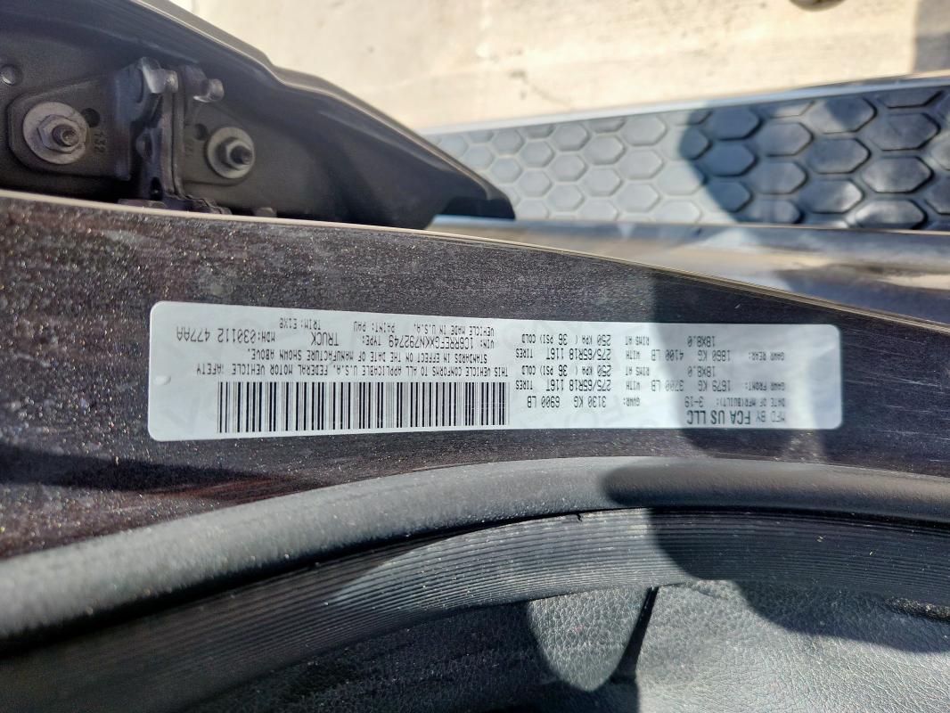 1C6RREFGXKN792749 - 2019 RAM 1500 BIG HORN/LONE STAR GRAY photo 13