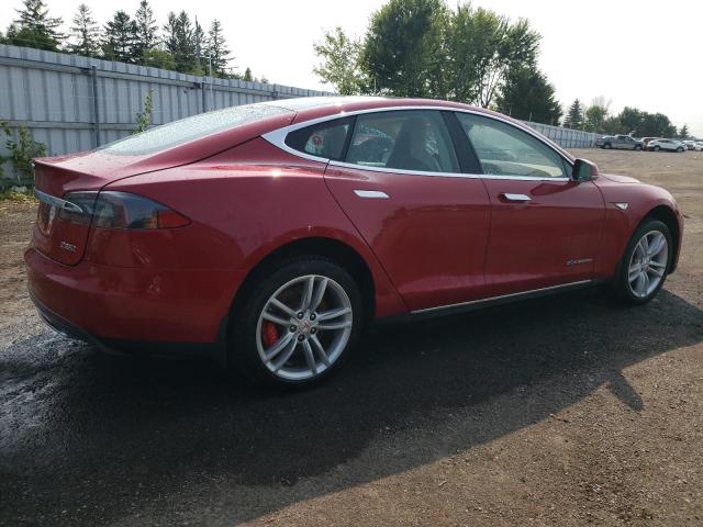 5YJSA1H20EFP63064 - 2014 TESLA MODEL S Qırmızı foto 3