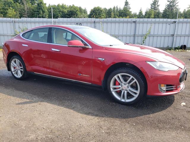 5YJSA1H20EFP63064 - 2014 TESLA MODEL S Qırmızı foto 4