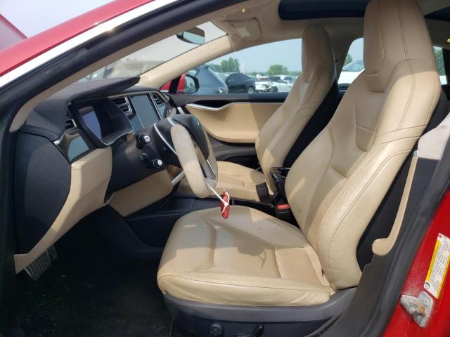 5YJSA1H20EFP63064 - 2014 TESLA MODEL S Qırmızı foto 7