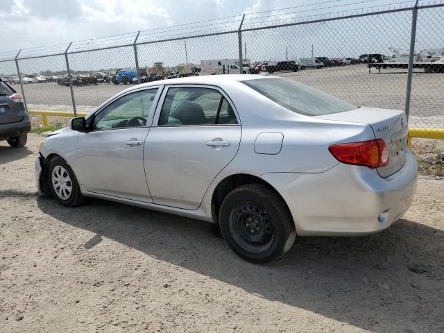 1NXBU4EE5AZ361416 - 2010 TOYOTA COROLLA BASE SILVER photo 2