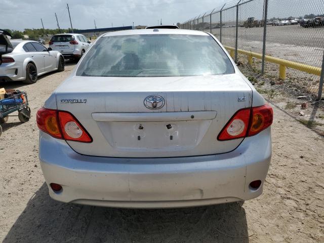 1NXBU4EE5AZ361416 - 2010 TOYOTA COROLLA BASE SILVER photo 6