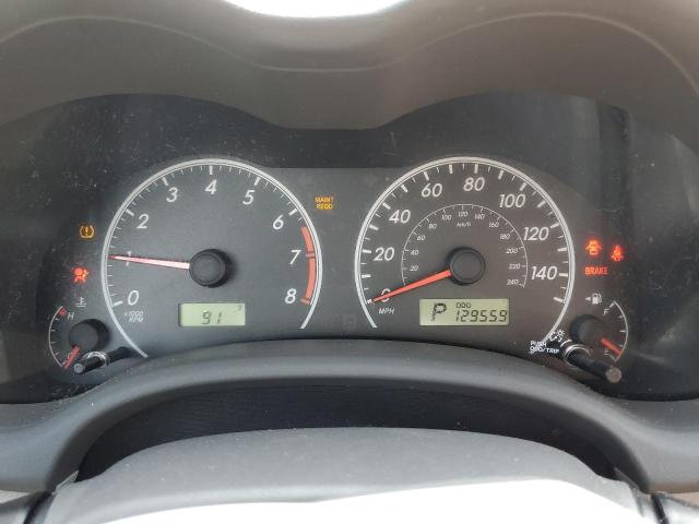 1NXBU4EE5AZ361416 - 2010 TOYOTA COROLLA BASE SILVER photo 9