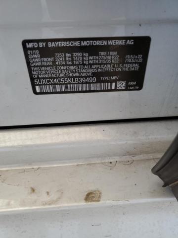 5UXCX4C55KLB39499 - 2019 BMW X7 XDRIVE50I WHITE photo 13