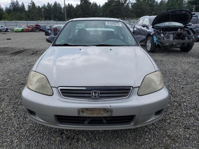 2HGEJ6613YH500345 - 2000 HONDA CIVIC BASE SILVER photo 5