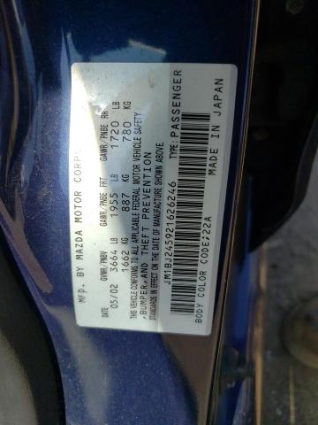 JM1BJ245921626246 - 2002 MAZDA PROTEGE PR5 蓝色 照片 13