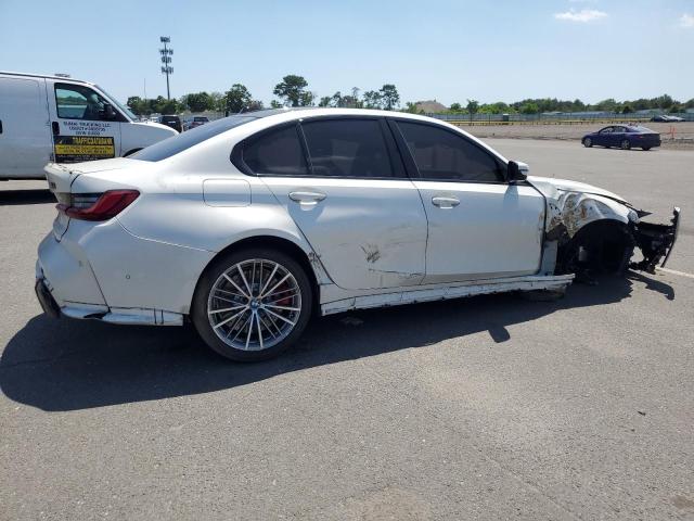 WBS43AY08RFT30877 - 2024 BMW M3 COMPETITION WHITE photo 3