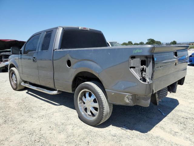 1FTRX12899KB87851 - 2009 FORD F150 SUPER CAB GRAY photo 2