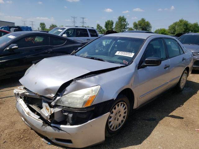 1HGCM56197A204090 - 2007 HONDA ACCORD VALUE SILVER photo 1