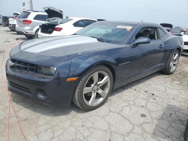 2G1FA1E37D9182140 - 2013 CHEVROLET CAMARO LS BLUE photo 1