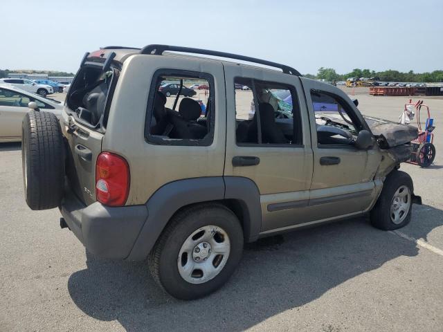 1J4GL48K34W314662 - 2004 JEEP LIBERTY SPORT Bej foto 3