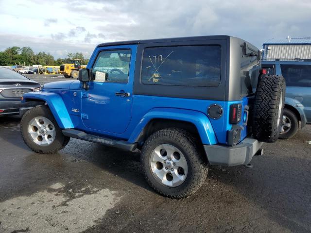 1C4AJWBG0FL750536 - 2015 JEEP WRANGLER SAHARA BLUE photo 2