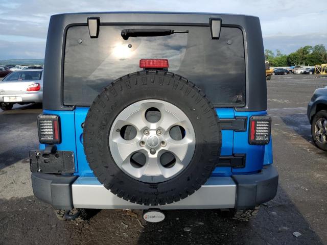 1C4AJWBG0FL750536 - 2015 JEEP WRANGLER SAHARA BLUE photo 6