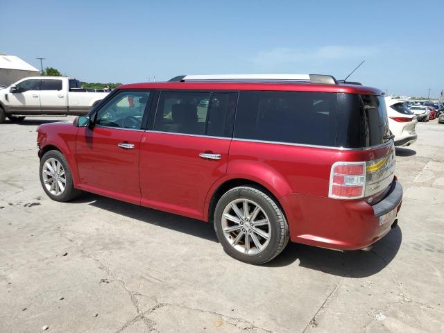 2FMGK5D87EBD11299 - 2014 FORD FLEX LIMITED RED photo 2