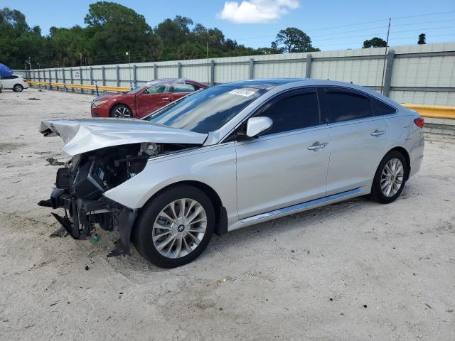 5NPE34AF4FH149045 - 2015 HYUNDAI SONATA SPORT SILVER photo 1