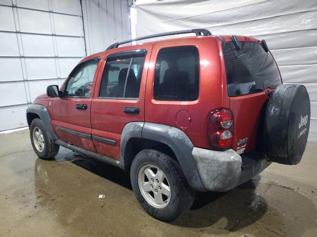 1J4GL48K47W500649 - 2007 JEEP LIBERTY SPORT MAROON photo 2