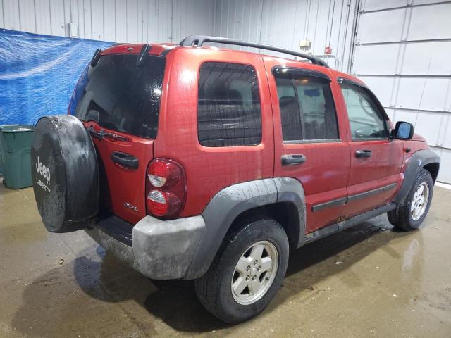 1J4GL48K47W500649 - 2007 JEEP LIBERTY SPORT MAROON photo 3