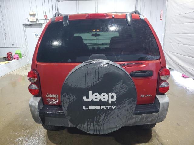 1J4GL48K47W500649 - 2007 JEEP LIBERTY SPORT MAROON photo 6
