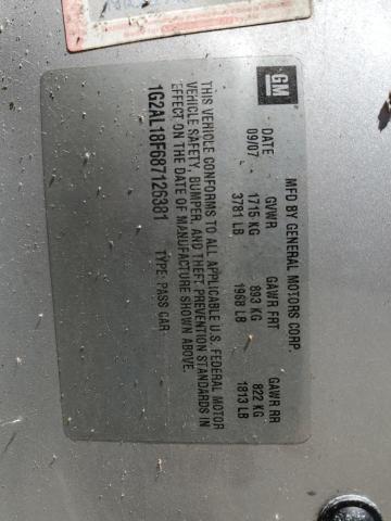 1G2AL18F687126381 - 2008 PONTIAC G5 Argent photo 12