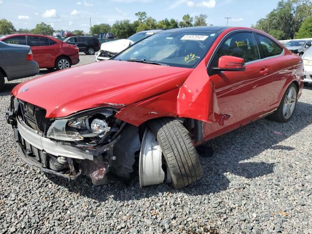 WDDGJ4HB9DG058118 - 2013 MERCEDES-BENZ C CLASS 250 RED photo 1