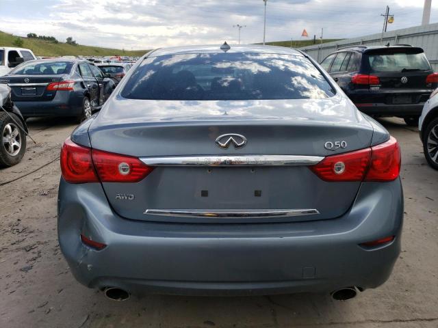 JN1BV7AR2EM685864 - 2014 INFINITI Q50 BASE BLUE photo 6