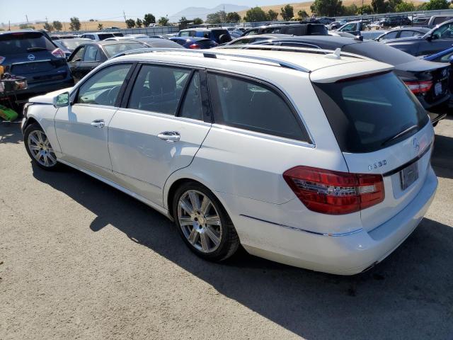 WDDHH8JB1DA763693 - 2013 MERCEDES-BENZ E 350 4MATIC WAGON WHITE photo 2