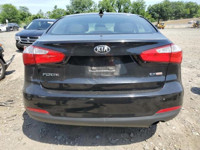 KNAFX4A89F5283797 - 2015 KIA FORTE EX BLACK photo 6