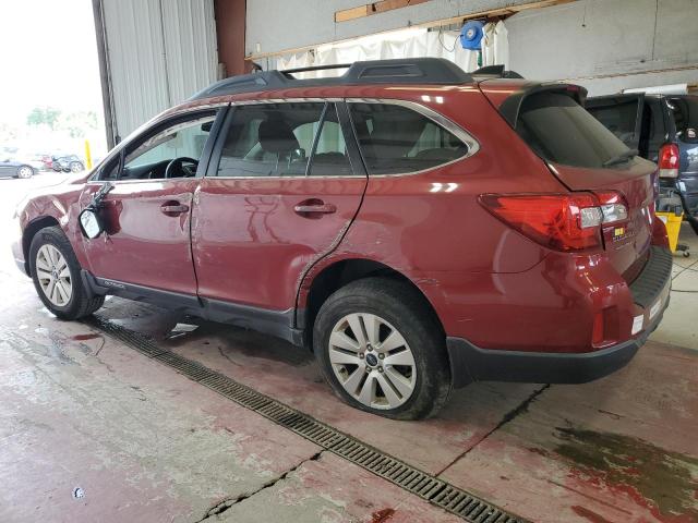 4S4BSAFC9G3310565 - 2016 SUBARU OUTBACK 2.5I PREMIUM RED photo 2