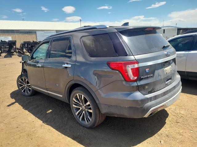 1FM5K8HT7GGC45520 - 2016 FORD EXPLORER PLATINUM GRAY photo 2