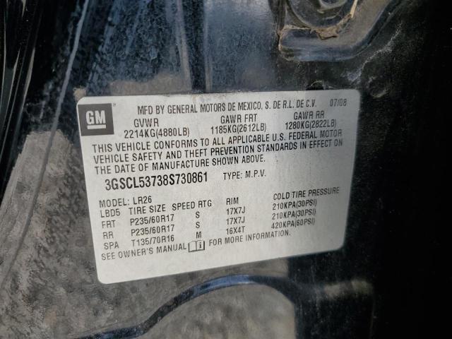 3GSCL53738S730861 - 2008 SATURN VUE XR BLACK photo 13