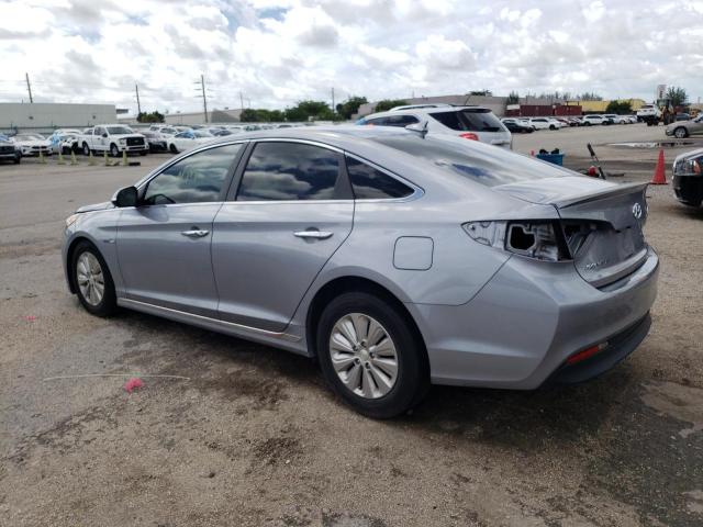 KMHE24L15GA041719 - 2016 HYUNDAI SONATA HYBRID GRAY photo 2