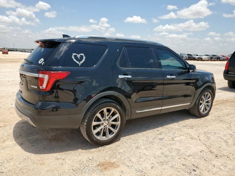 1FM5K7FHXHGE42935 - 2017 FORD EXPLORER LIMITED BLACK photo 3