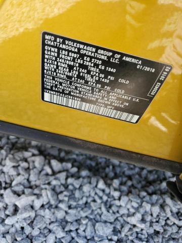 1V2MR2CA2JC551830 - 2018 VOLKSWAGEN ATLAS SEL YELLOW photo 13