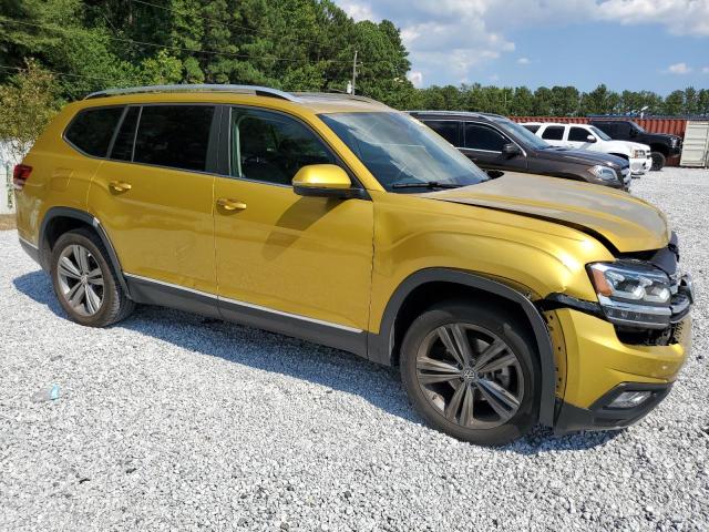 1V2MR2CA2JC551830 - 2018 VOLKSWAGEN ATLAS SEL YELLOW photo 4
