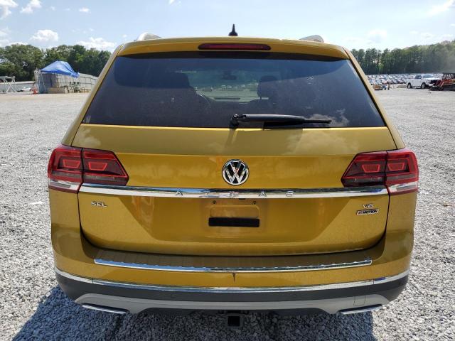 1V2MR2CA2JC551830 - 2018 VOLKSWAGEN ATLAS SEL YELLOW photo 6