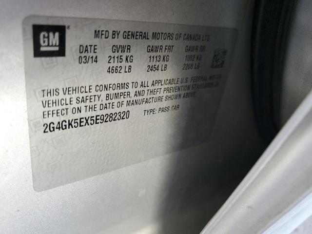 2G4GK5EX5E9282320 - 2014 BUICK REGAL 银色 照片 12