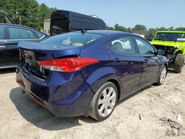 5NPDH4AE2DH195376 - 2013 HYUNDAI ELANTRA GLS BLUE photo 3