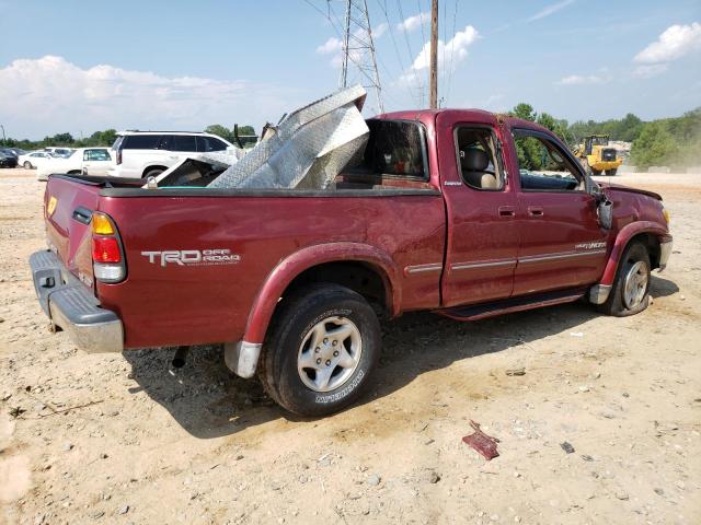 5TBBT4811YS036088 - 2000 TOYOTA TUNDRA ACCESS CAB LIMITED BURGUNDY photo 3