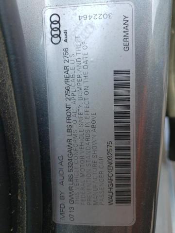 WAUHGAFC4EN032575 - 2014 AUDI A6 PRESTIGE Boz foto 12