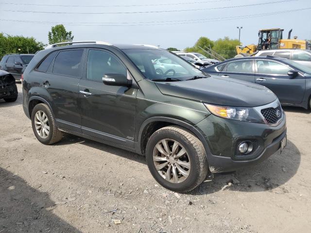 5XYKUDA29BG118985 - 2011 KIA SORENTO EX GREEN photo 4