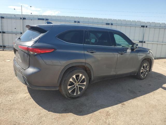 5TDGZRAH3MS516336 - 2021 TOYOTA HIGHLANDER XLE CHARCOAL photo 3