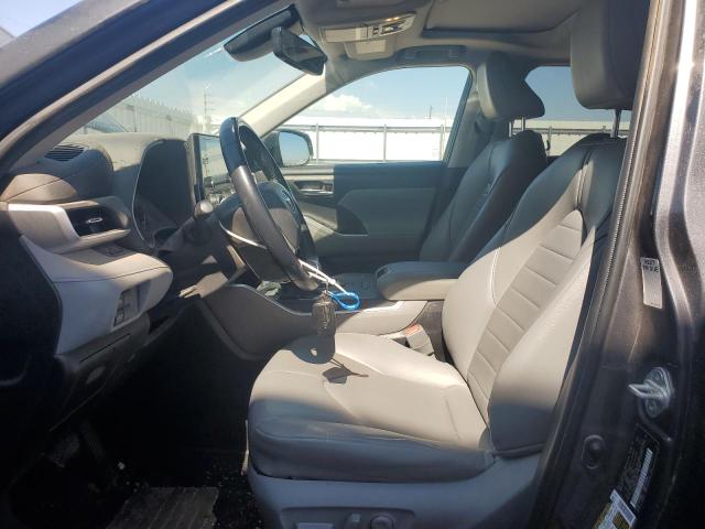 5TDGZRAH3MS516336 - 2021 TOYOTA HIGHLANDER XLE CHARCOAL photo 7