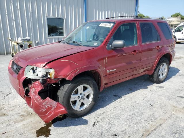 1FMCU95H36KA48377 - 2006 FORD ESCAPE HEV RED photo 1