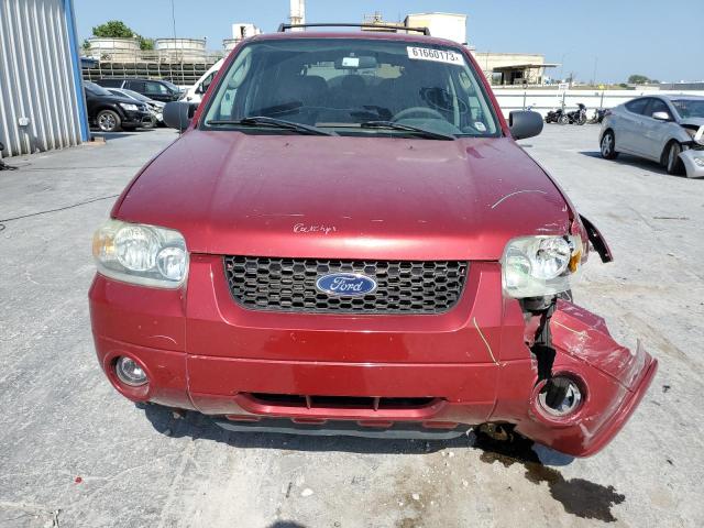 1FMCU95H36KA48377 - 2006 FORD ESCAPE HEV RED photo 5