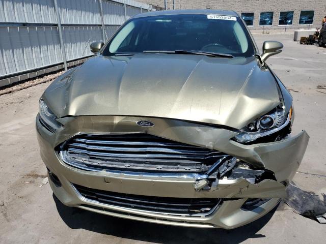 3FA6P0D97DR195668 - 2013 FORD FUSION TITANIUM GREEN photo 5