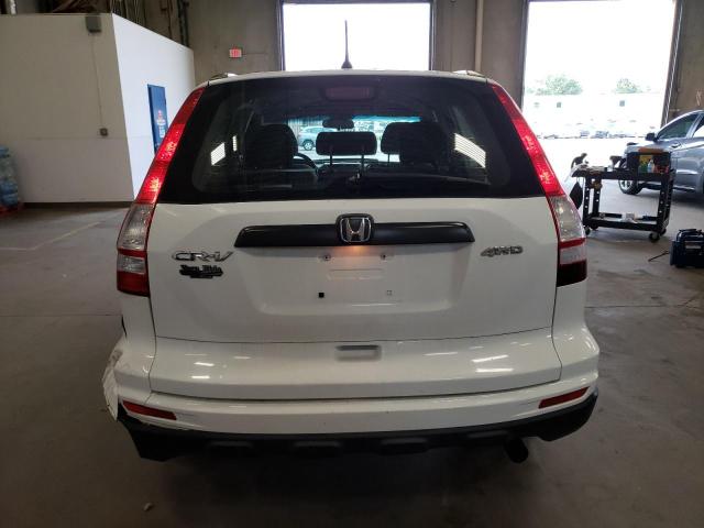 JHLRE4H33AC000673 - 2010 HONDA CRV LX WHITE photo 6